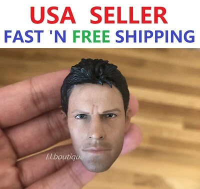 custom made 1/6 Chris male Head Sculpt For Hot Toys PHICEN Male 12" Figure - Image 1 of 4