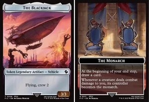 1x - THE BLACKJACK \\ THE MONARCH Token (08/11) - CMR: Final Fantasy - T NM MTG - Picture 1 of 1