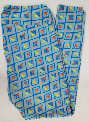 Leggings LuLaRoe Simply Cómodos Damas Altos y Curvilíneos Medianos Largo Completo Azul Foto 1 de 4
