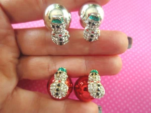 Snowman double sided earrings 50 % OFF CLEARANCE - Picture 1 of 3