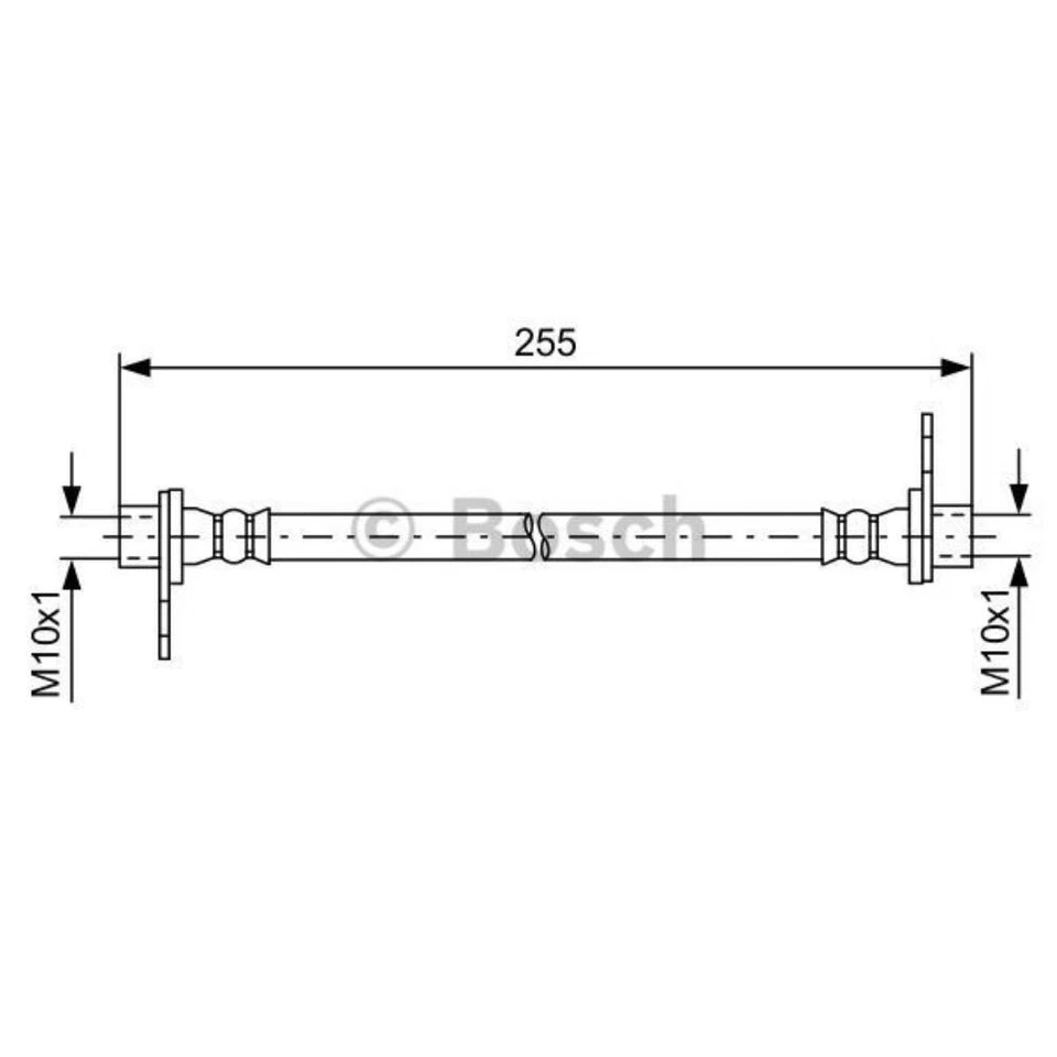 BOSCH Tuyau De Frein Arrière Droit Pour Mitsubishi Lancer VIII Sportback - Photo 1/1