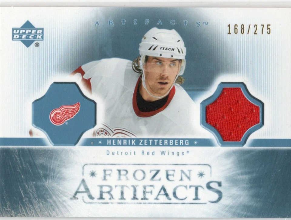 2005-06 Upper Deck Artifacts Frozen Artifacts 168/275 Henrik Zetterberg #FA-HZ - Image 1 of 1