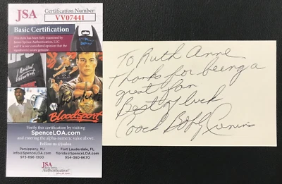 Bobby Cremins Signed 3x5 Card JSA (Personal.) NCAA Coach GT Yellow Jackets AUTO! - Image 1 of 4