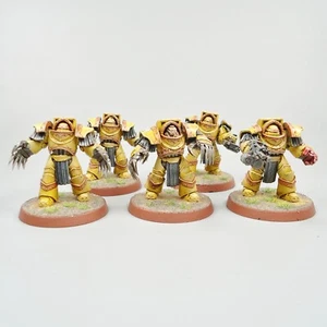 Imperial Fists Terminators x5 - Warhammer 30k Horus Heresy Army Space Marines - Picture 1 of 5