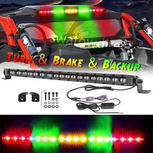 For Polaris RZR XP 4 1000 20" UTV Rear Chase LED Light Bar Running Reverse Turn - Picture 1 of 19