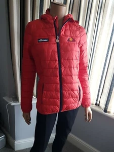 (C*)Damen Ellesse orange schöne Steppjacke Gr. 6 mit Kapuze, Handytasche  - Bild 1 von 12