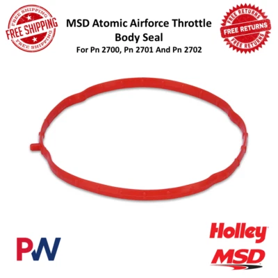 MSD Replacement Throttle Body Seal, Red For PN 2700, PN 2701 And PN 2702 #2715 - Image 1 of 4