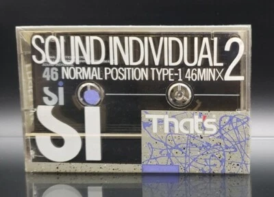 Paquete de 2 cintas de casete de audio en blanco That's Si 46 tipo I Japón 1988 RARAS Foto 1 de 4