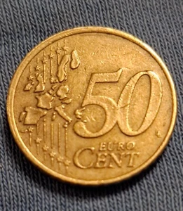 2000 NETHERLANDS 50 euro cent "BEATRIX KONINGIN DER NEDERLANDEN" Very Rare Coin - Picture 1 of 2