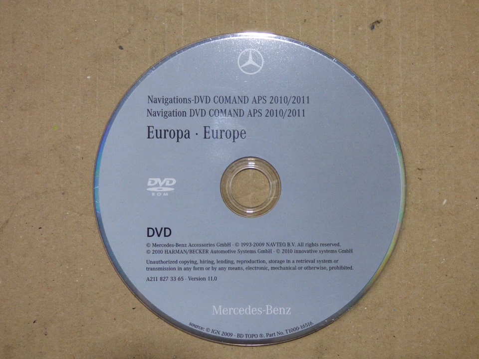 Mercedes Benz CLS C219 Europa Navigations DVD COMAND APS 2010/2011 A2118273365 - Bild 1 von 4