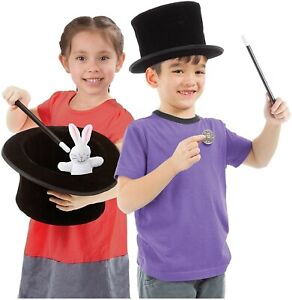 Melissa & Doug Magician’s Pop-Up Hat with Tricks Set