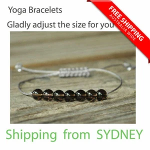 ✅[Made to Order] Smoky Quartz Bracelets Crystal Healing Chakra Bracelet  - Picture 1 of 2