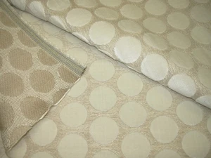 2  YDS REGAL CUT VELVET POLKA DOTS UPHOLSTERY FABRIC FOR LESS - Picture 1 of 3