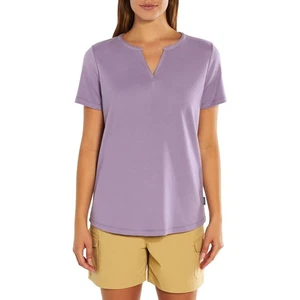 Eddie Bauer Damen lila Kurzarm T-Shirt mit V-Ausschnitt - Übergröße: 2XL (20-22) - Bild 1 von 4