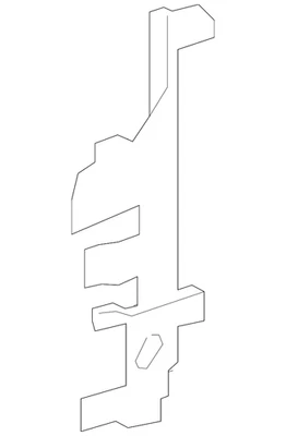 Genuine Honda Air Guide 74116-T6Z-A50 - Image 1 of 2