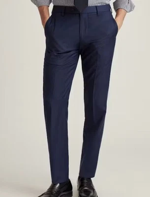 Bonobos Premium Italian Wool Suit Dress Pants Navy Blue 32x37UH V893 - Image 1 of 4