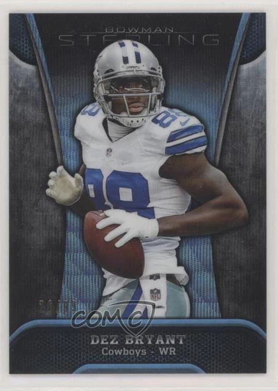 2013 Bowman Sterling Blue Refractor /99 Dez Bryant #9 - Image 1 of 2