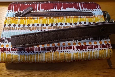 Perfect Cents Thirty One 31 Cartera Tapiz Rayas Tela Muñequera Correa Nueva sin Etiquetas Foto 1 de 4