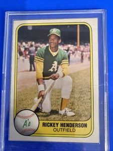 1981 Fleer - Rickey Henderson #574 - Picture 1 of 4