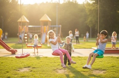 Columpio Infantil Asiento De Columpio Columpio Circular Columpio De Jardín - Imagen 1 de 4