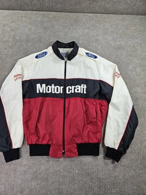 Chaqueta Ford Motorcraft Racing De Colección Para Hombre Mediana Roja Negra Swingster EE. UU. NASCAR Foto 1 de 4