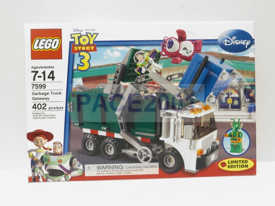 LEGO Toy Story 3 7599 Camión de Basura Escapada 402 Piezas Retirado 2010 Set Foto 1 de 2