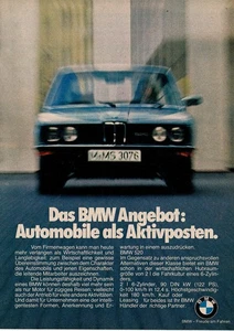 3w8762/ Alte Reklame von 1978 – BMW – Freude am Fahren - Picture 1 of 1