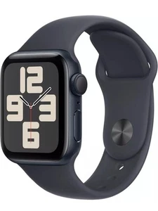 Apple Watch SE 2nd Gen GPS 40mm Midnight Case w Sport Band S/M MXE73LL/A 2024 - Zdjęcie 1 z 4