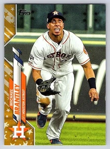 2020 Topps Factory Set Gold Stars #513 - Michael Brantley - Houston Astros - Picture 1 of 2