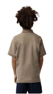 Psycho Bunny Boys' Classic Brown Polo Shirt - Big Kids Size 10/12 Medium - Image 1 of 4