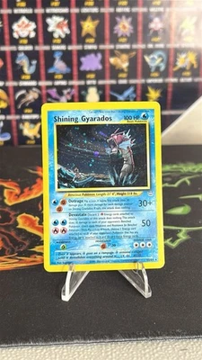 2001 Pokemon Shining Gyarados Double Holo Error 65/64 Neo Revelation - Image 1 of 4