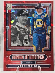 2025 Donruss Racing - #9 Christian Eckes - Coming Attactions - Red Ice /149 - Picture 1 of 2