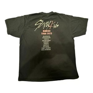 Stray Kids Maniac Tour 2023 World Tour Graphics BLACK Tshirt - Men's Sz XL - Picture 1 of 8