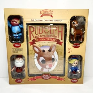 Rudolph The Red Nosed Reindeer 50th Anniversary DVD Plus Talking Figures (notes) - Imagen 1 de 5