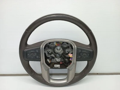 GM Heated Brown Leather Steering Wheel from 2021 GMC Yukon XL 1500 11426923 - Image 1 of 4