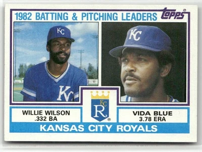 1983 TOPPS #471 WILLIE WILSON / VIDA BLUE KANSAS CITY ROYALS - Image 1 of 2