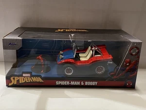 1:24 Spiderman & Buggy Marvel JADA car + figure Diecast modelcar - Picture 1 of 2
