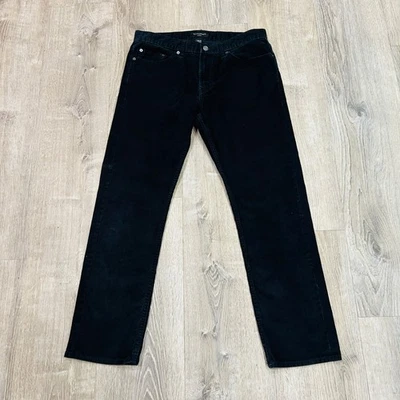 Pantalón de Viajero Banana Republic Para Hombre Talla 32x30 Negro Pana Calce Ajustado Elástico Foto 1 de 4