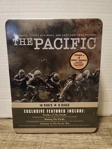 The Pacific DVD Set In Tin Metal Case (6 Discs) (New, Sealed, 2010) HBO Series - Picture 1 of 5