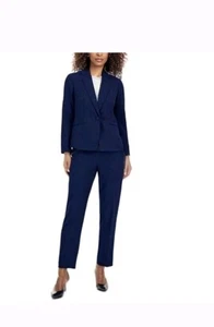 Le Suit Crepe Ein-Knopf Hosenanzug UVP 225 $ - Bild 1 von 13