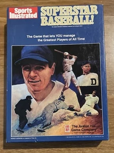 Juego de mesa de béisbol Superstar Sports Illustrated 1978 Avalon Hill NUEVO caja abierta - Imagen 1 de 8