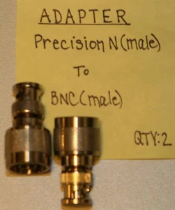 (2) N(Male-Precision) to BNC(Male) Adapters - Picture 1 of 1