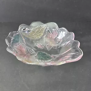 Vintage Mikasa Studio Nova Crysta1 Hibiscus Individual Salad/Fruit Bowl - Picture 1 of 11
