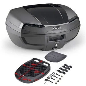 Bauletto Givi E46NB Riviera Black Edition nero con cover verniciata e piastra - Imagen 1 de 7