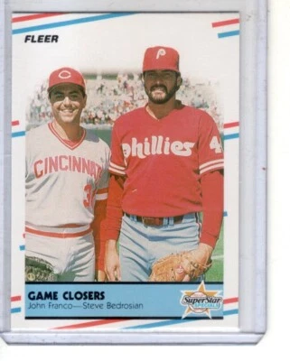 1988 Fleer #627 John Franco / Steve Bedrosian - Image 1 of 2