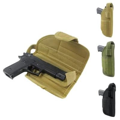 Right-Hand Tactical Vertical Belt Mount Handgun Holster Universal MOLLE Holster - Image 1 of 4
