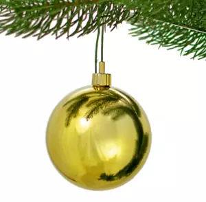 70MM Shiny Gold Plastic Ball Ornaments Christmas Tree Decorations Bulk 288pcs - Picture 1 of 4