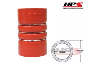 8" LONG HPS 4" 102mm 4-Ply Silicone Charge Air Cooler CAC Coupler Hump Hose HOT - Imagen 1 de 1