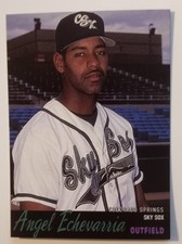 1996 Colorado Springs Sky Sox Angel Echevarria #12