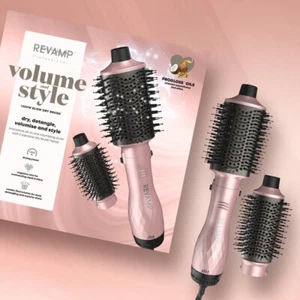 Revamp Progloss Volume & Style Hot Blow Dry Detangle Brush Styler 1200w-DR2600GB - Picture 1 of 1